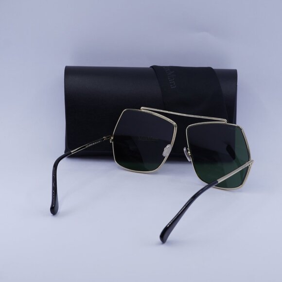 MaxMara ELSA MM0006 08A Geometric Sunglasses - Ruthenium/Smoke - Picture 13 of 14